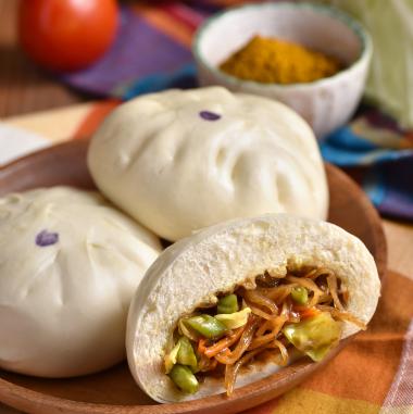 素咖哩菜包（6個，含香菇素蠔油）150